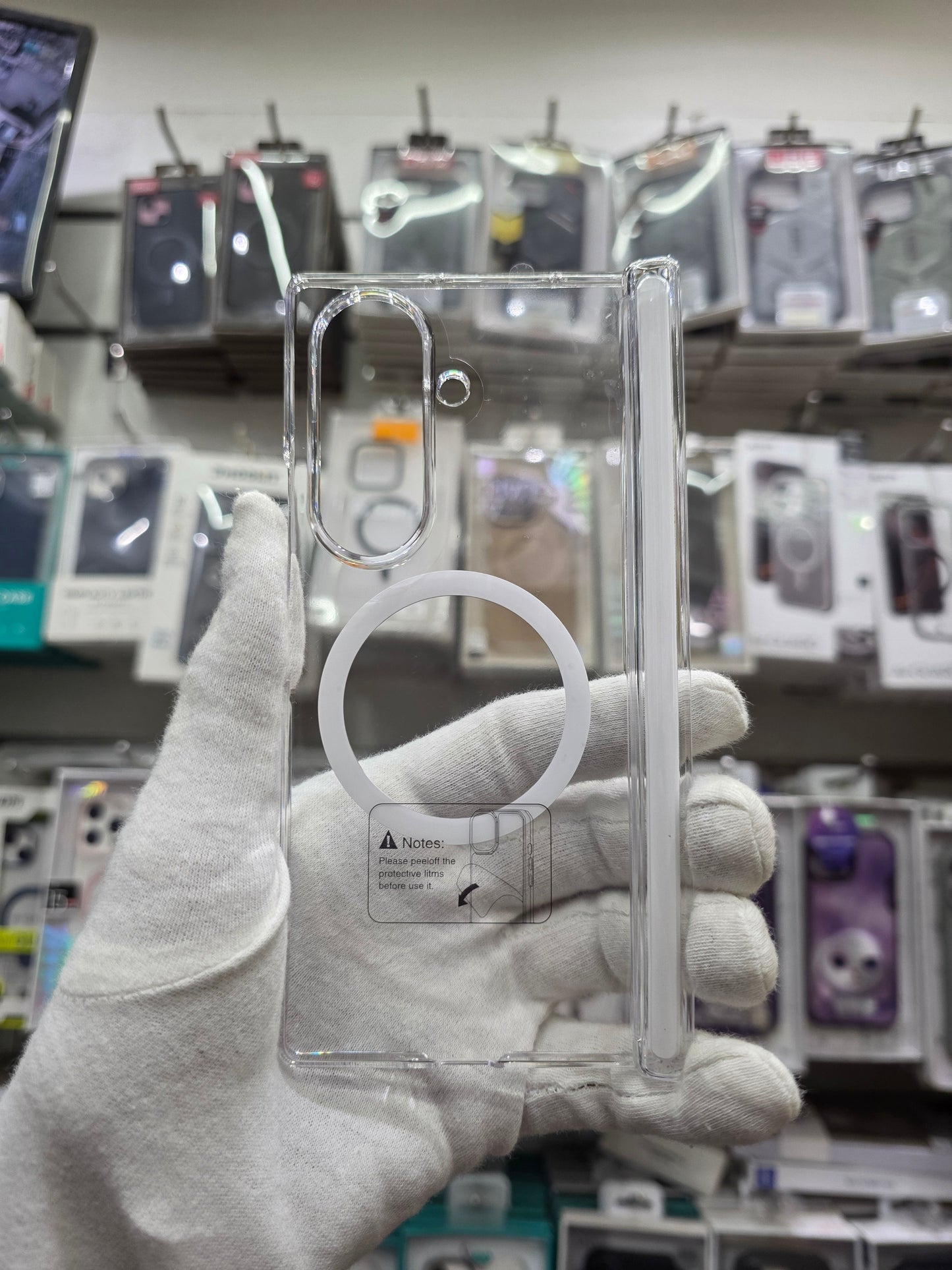 X-Level Sparkling Clear Magnet Samsung Z Fold 7 Cover