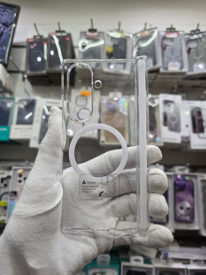 X-Level Sparkling Clear Magnet Samsung Z Fold 7 Cover
