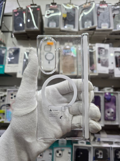 X-Level Sparkling Clear Magnet Samsung Z Fold 7 Cover