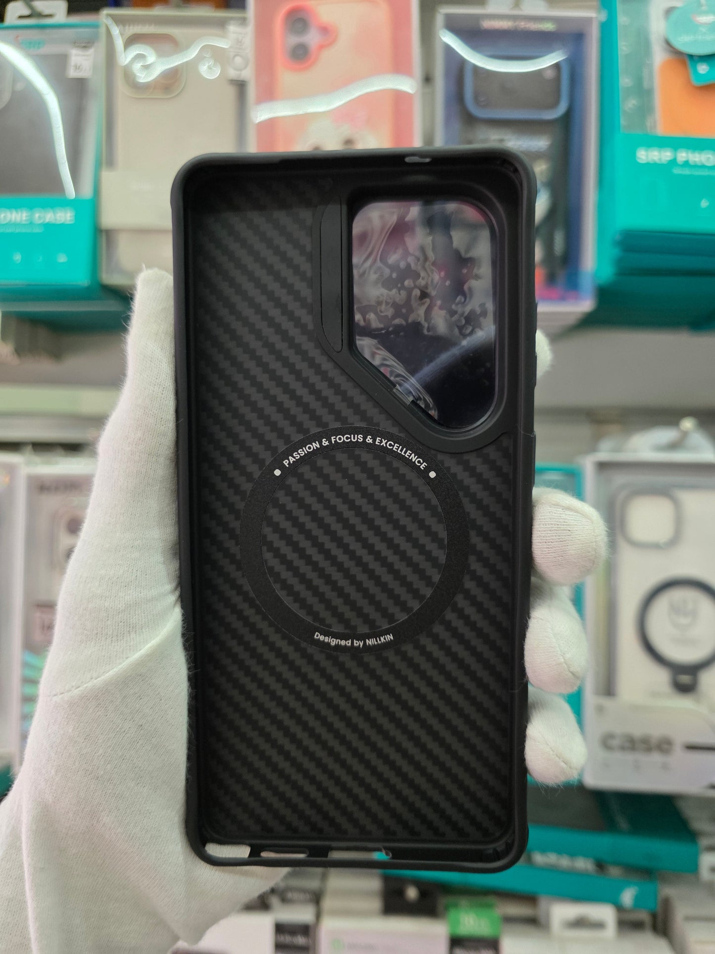 Nillkin CarboProp Magnetic MagSafe Transparent Lens Guard Edition Aramid fiber armor case - Samsung Galaxy S26 Ultra