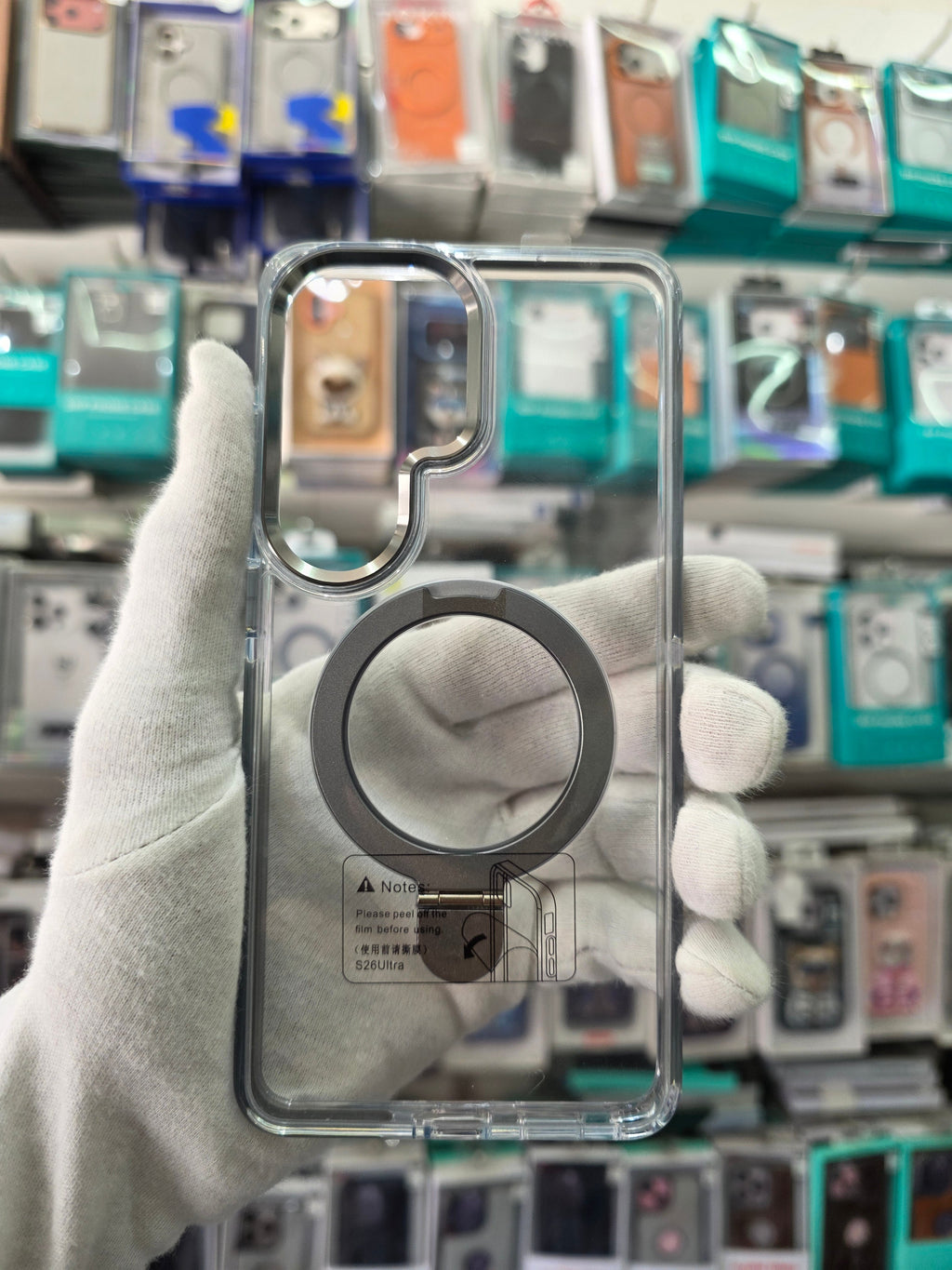 SRP MagSafe With Stand Transparent - Samsung S26Ultra Back Case