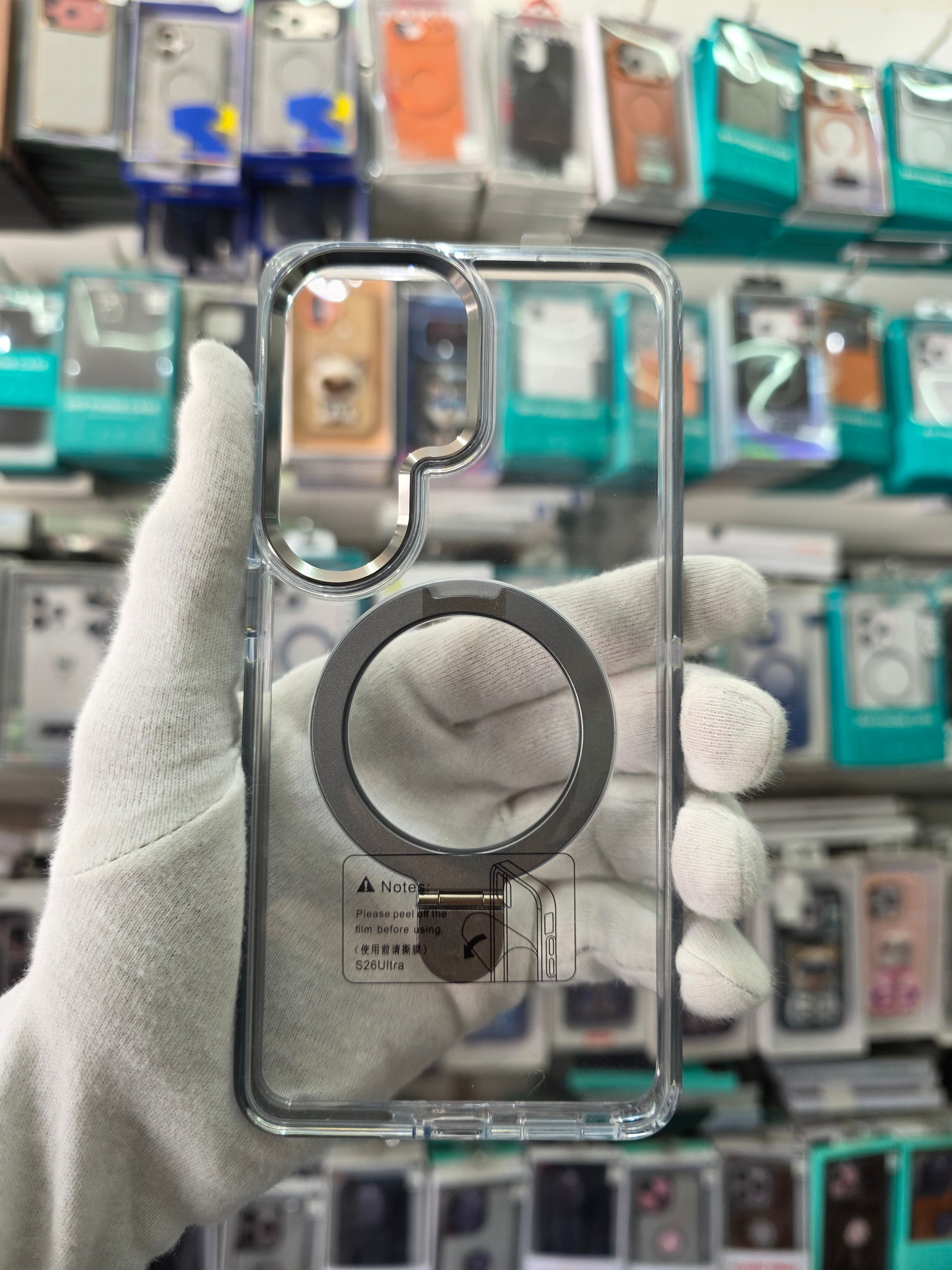 SRP MagSafe With Stand Transparent - Samsung S26Ultra Back Case