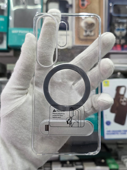 Clear Magsafe Case With Kick Stand - Samsung S26 Ultra Back Case
