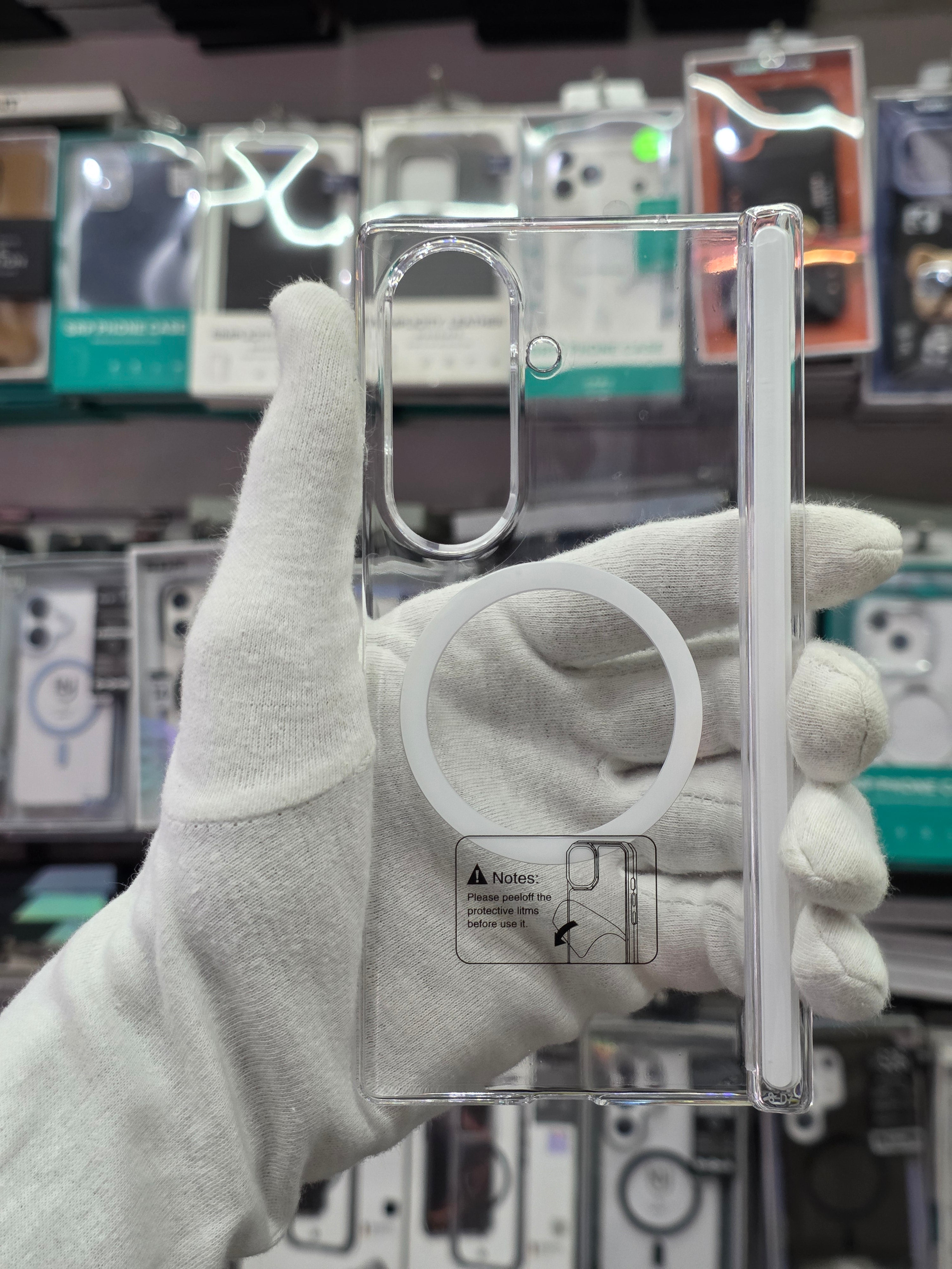 SRP X Crystal Clear Magsafe Case With Hinge - Samsung Fold 8 Ultra