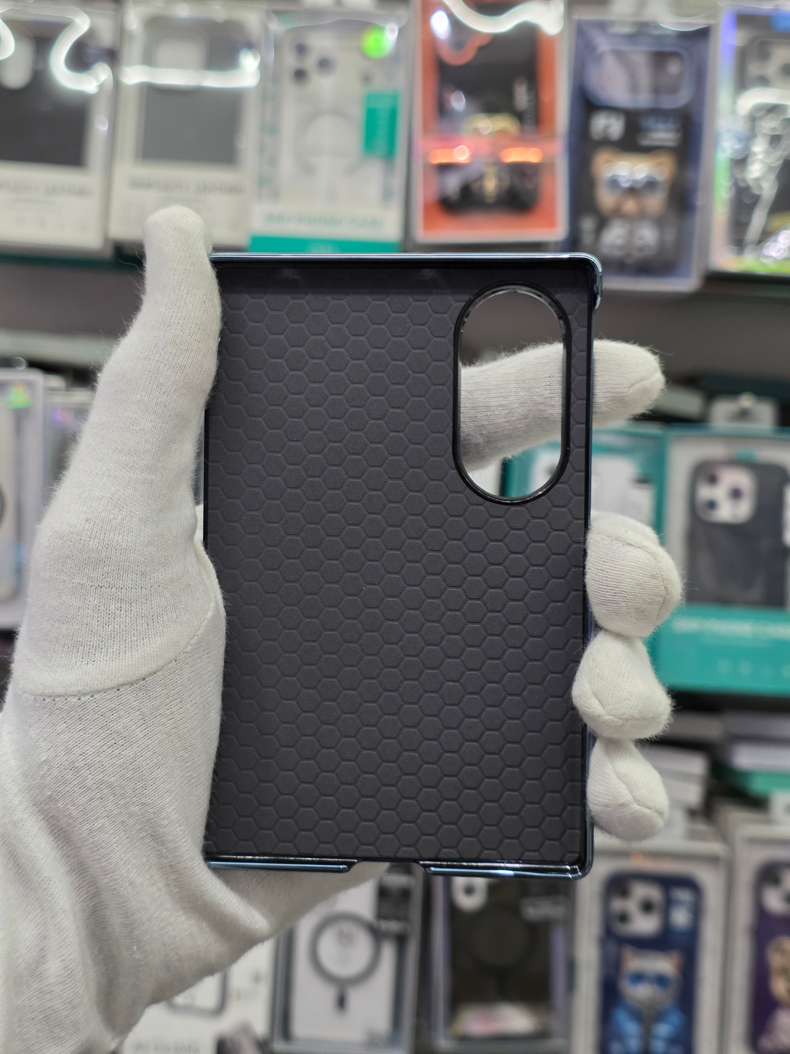 DFANS Pu Leather Chrome Plated Samsung Z Fold 8 Cover