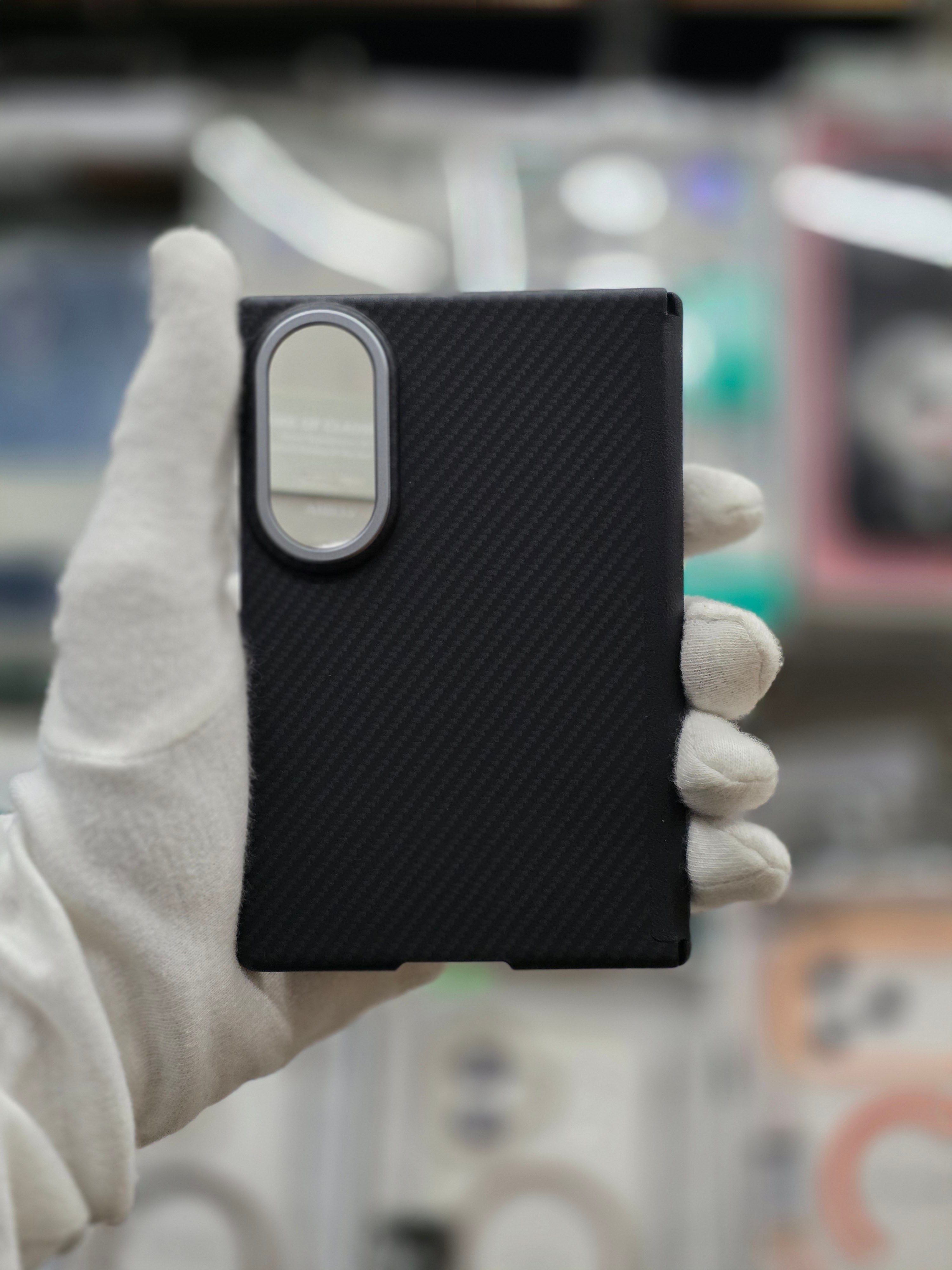X-Level Nano Fiber Texture Magnet Back Case With Hinge Prtection For Samsung Z Fold 8