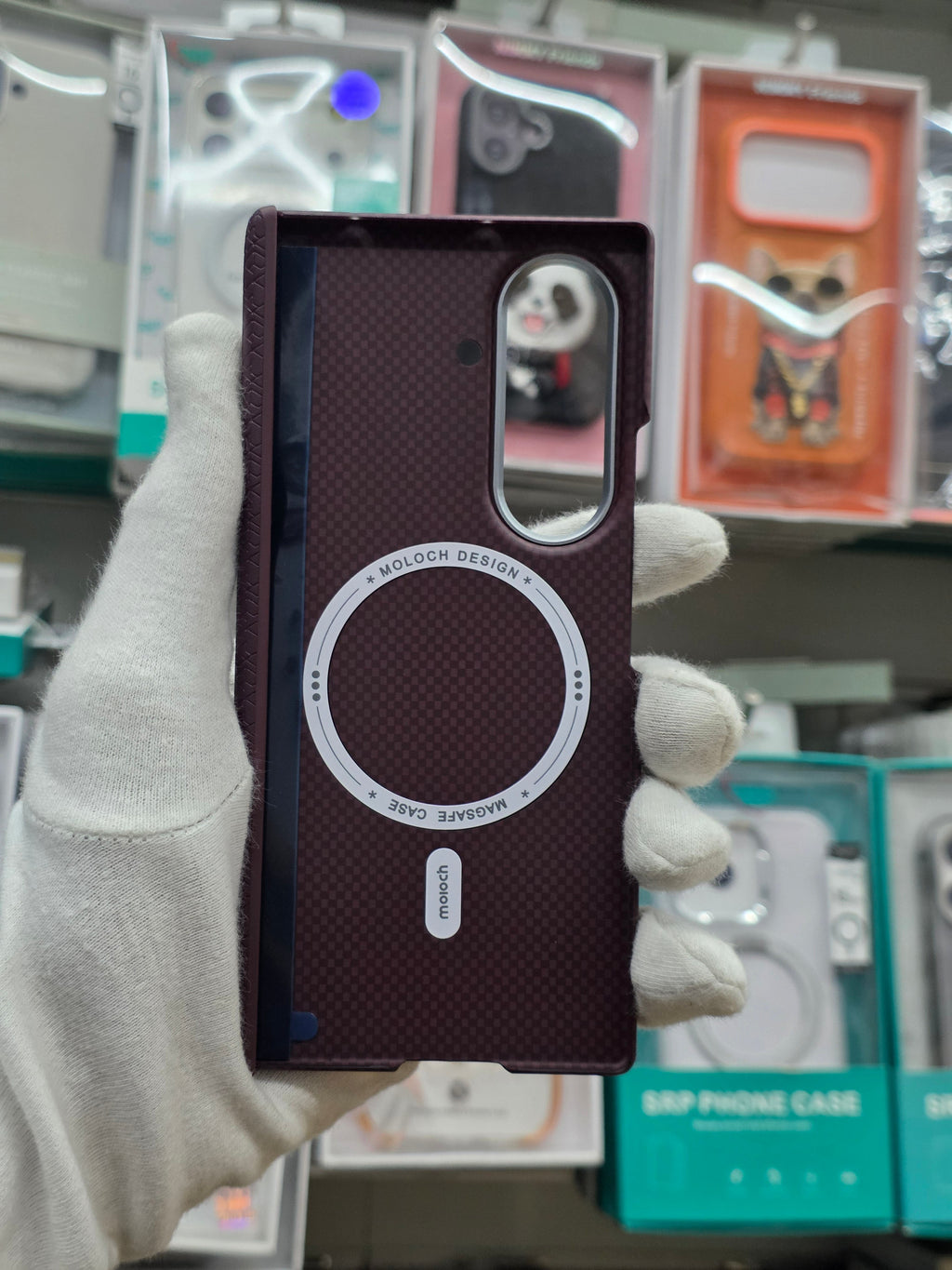D Moloch Carbon Magnetic Case with Hinge & Front Frame - Samsung Z Fold 8 Ultra