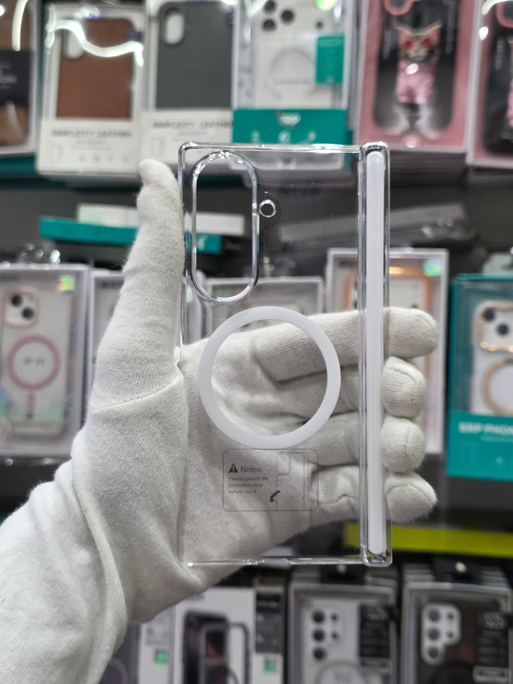 X-Level Sparkling Clear Magnet Samsung Z Fold 8 Ultra Cover
