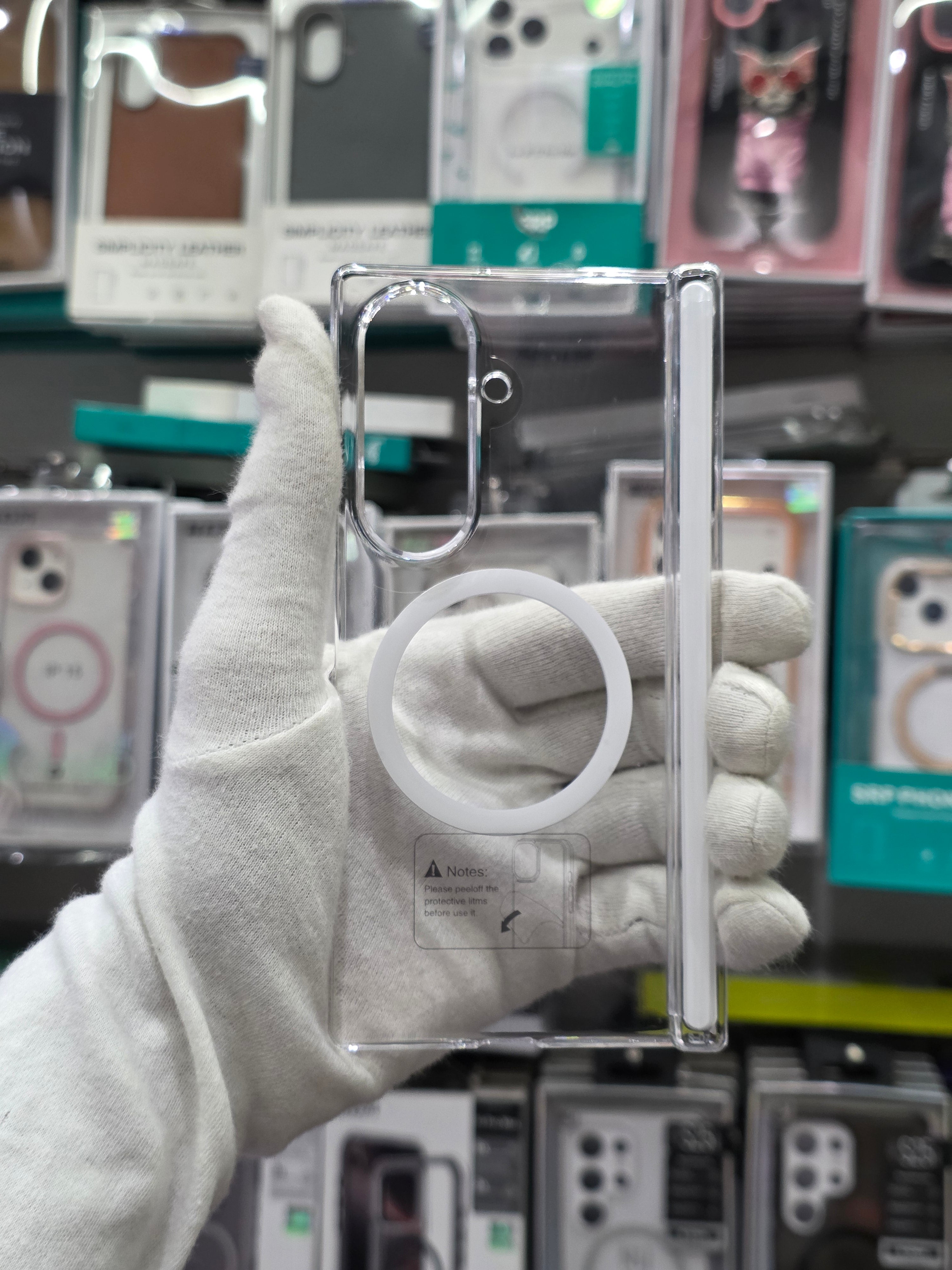 X-Level Sparkling Clear Magnet Samsung Z Fold 8 Ultra Cover