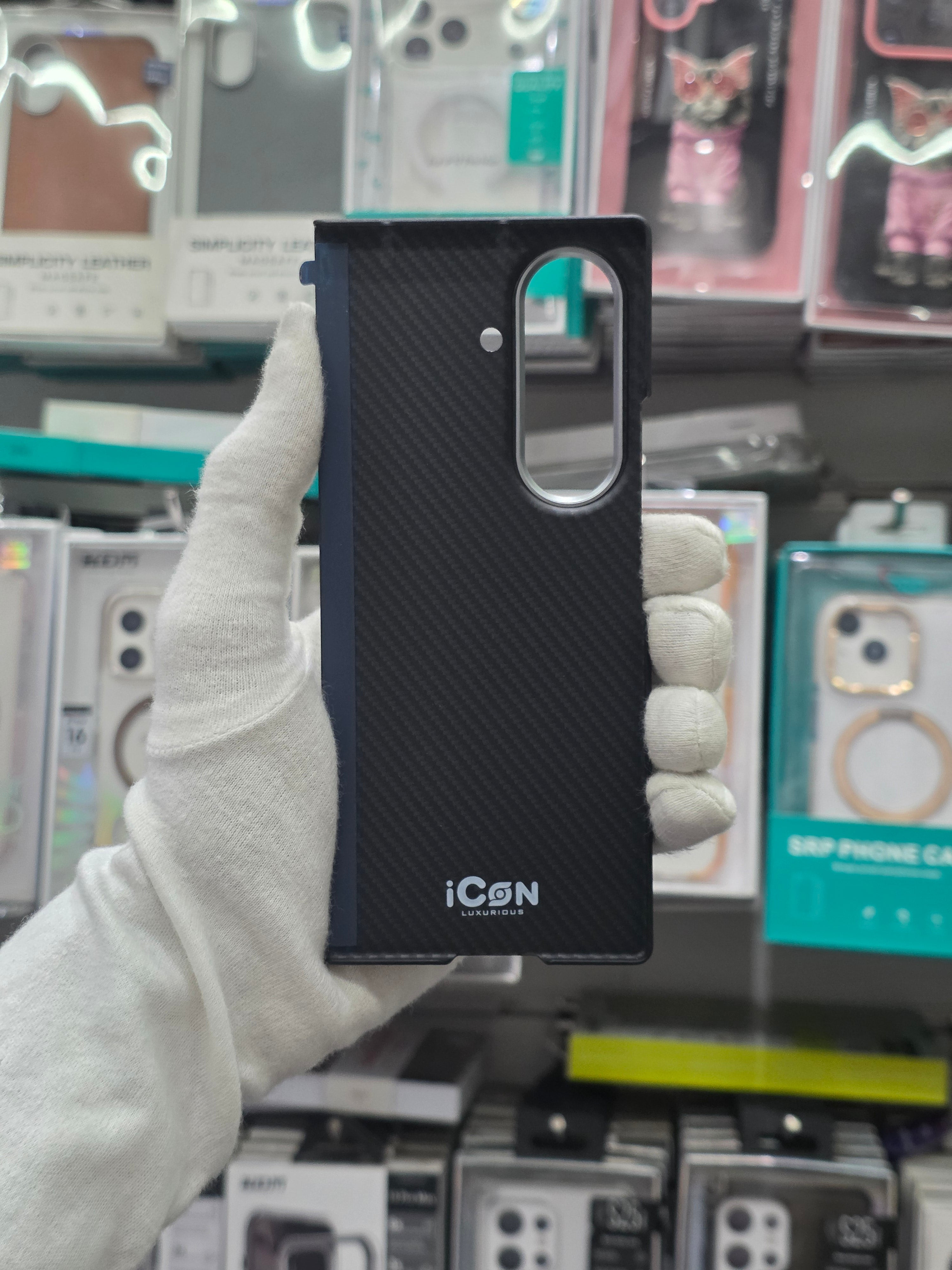 Icon CarbonFiber Texture Case - Samsung Fold 8 Ultra