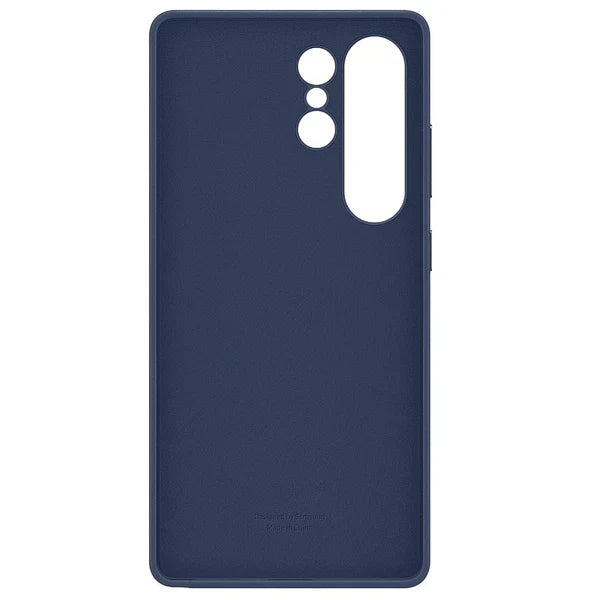 Blue Leather Cover For Samsung S25 Ultra