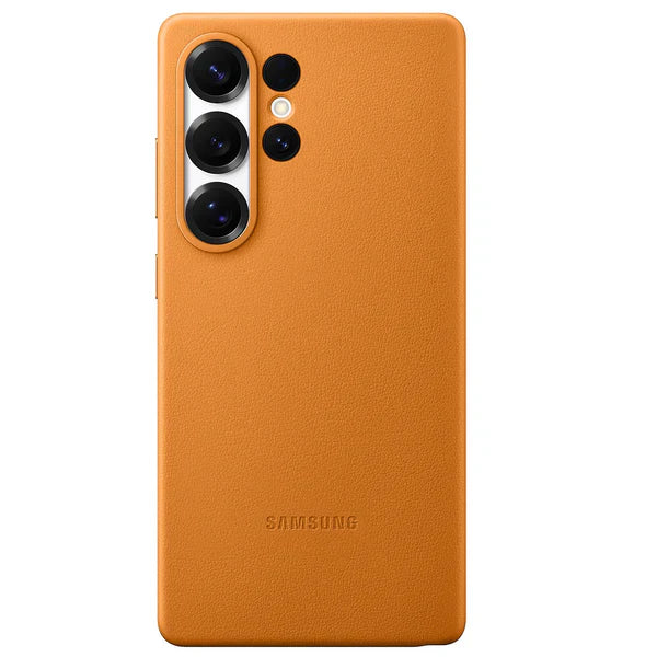 KindSuit Leather For Samsung S25 Ultra Brown (Golden)