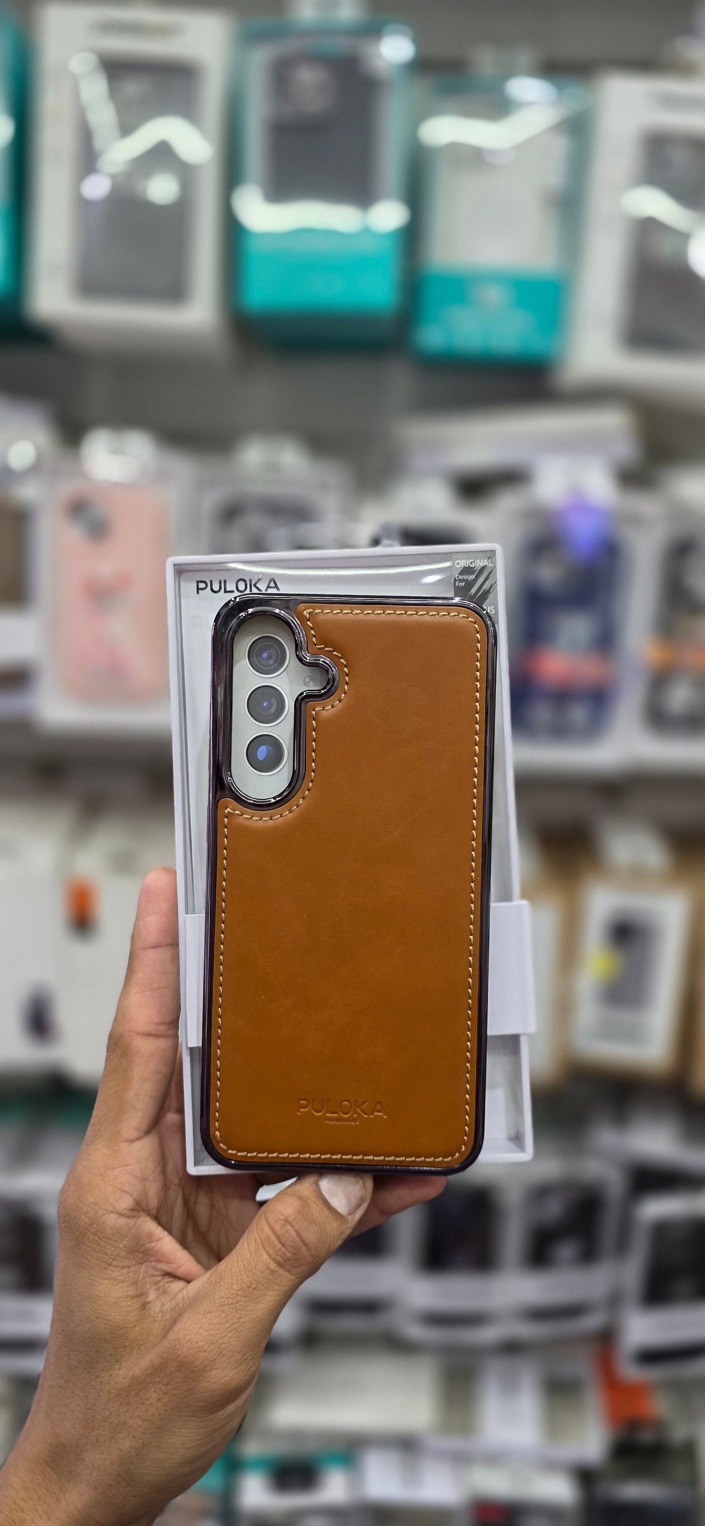 PULOKA Classic Leather For Samsung S25 Plus