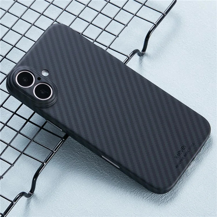 X-LEVEL Magnetic Carbon Fiber Texture Case - iPhone 16 Back Cover