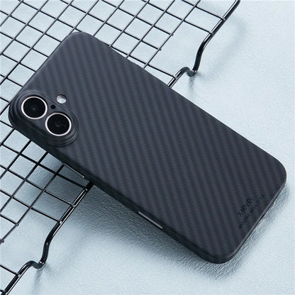 X-LEVEL Magnetic Carbon Fiber Texture Case - iPhone 16 Plus Back Cover