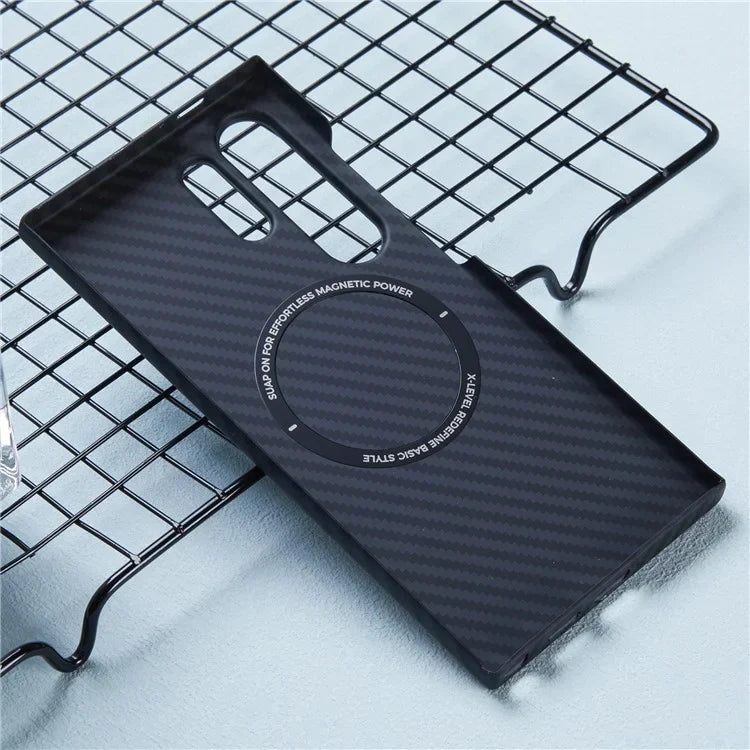 X-LEVEL Magnetic Carbon Fiber Texture Case - Samsung S25 Ultra