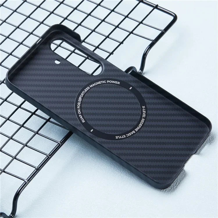 X-LEVEL Magnetic Carbon Fiber Texture Case - Samsung S25