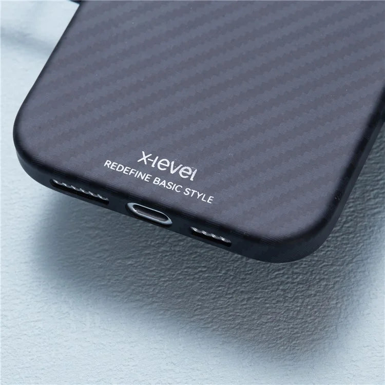 X-LEVEL Magneti Carbon Fiber Texture Case - iPhone 16 Pro Max Back Cover