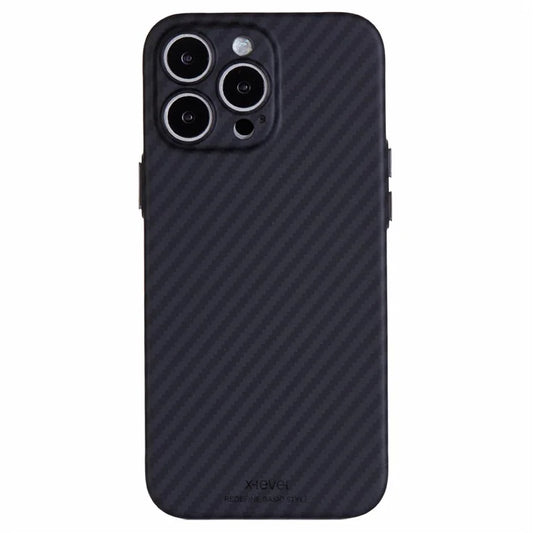 X-LEVEL Magnetic Carbon Fiber Texture Case - iPhone 16 Pro Back Cover