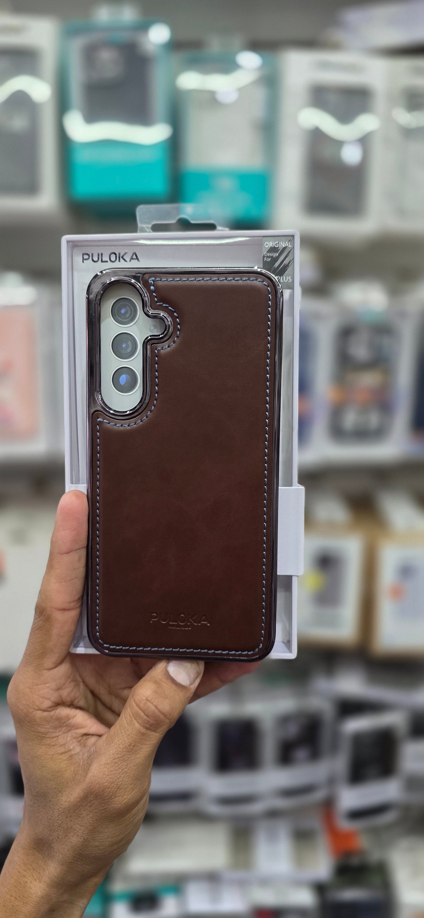 PULOKA Classic Leather For Samsung S25 Plus