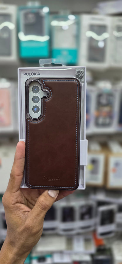 PULOKA Classic Leather For Samsung S25 Plus