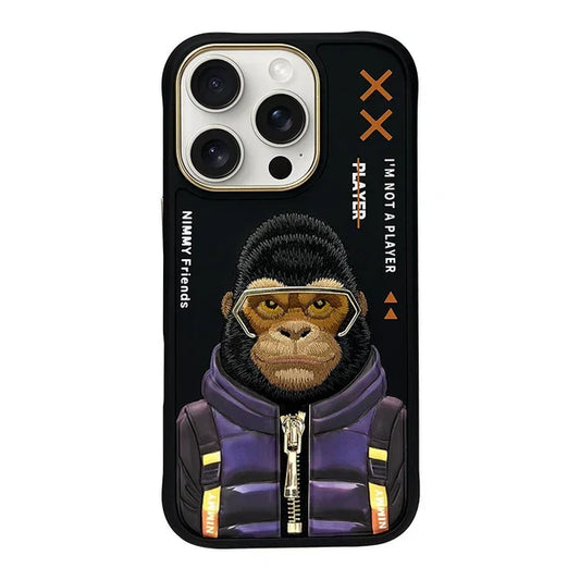 Nimmy Cool And Cute 2.0 Gorilla For iPhone 16 Pro Max Back Cover