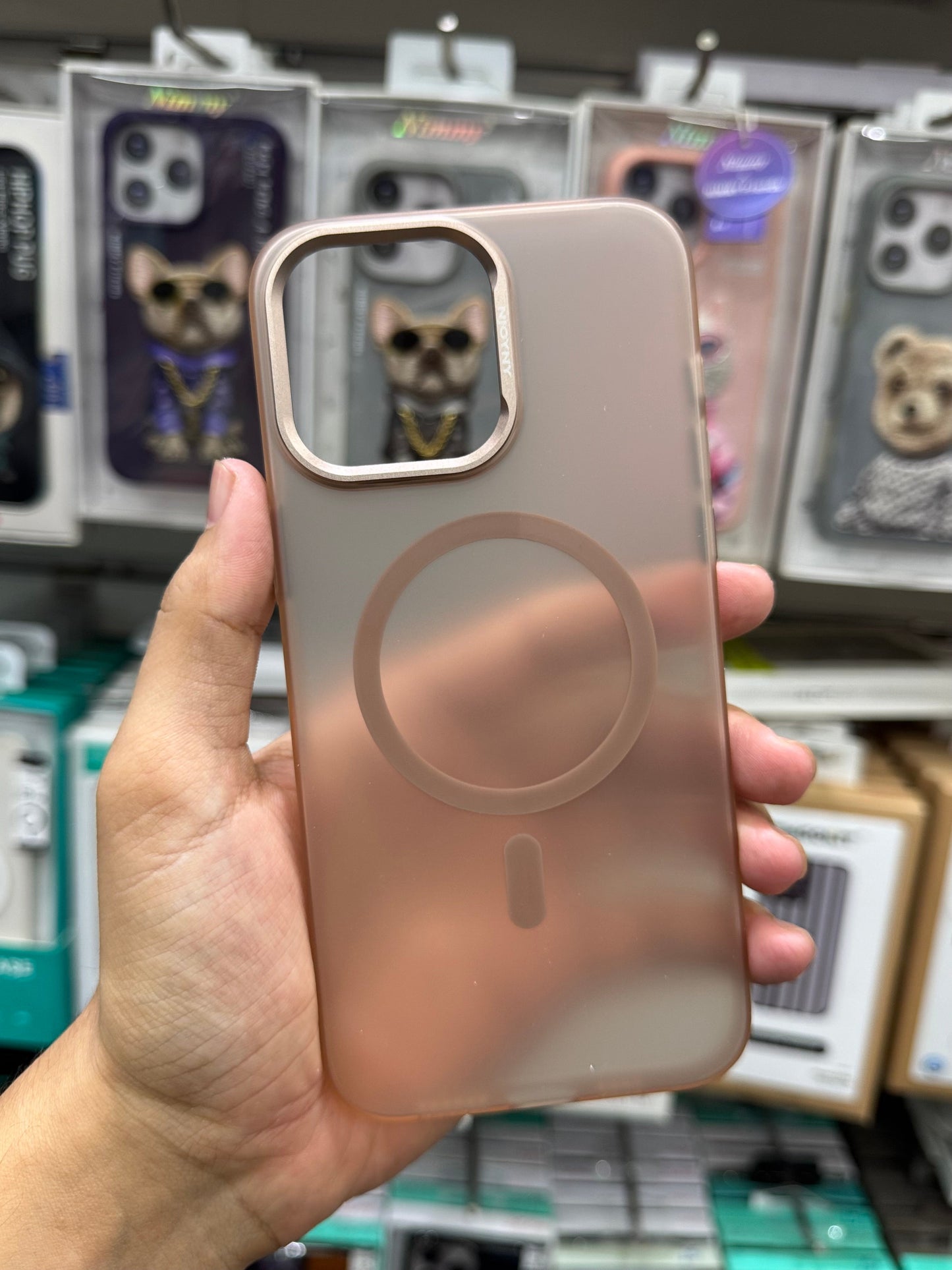NY Metal PC Series Magnetic Case - iPhone 15 Pro Max Back Cover