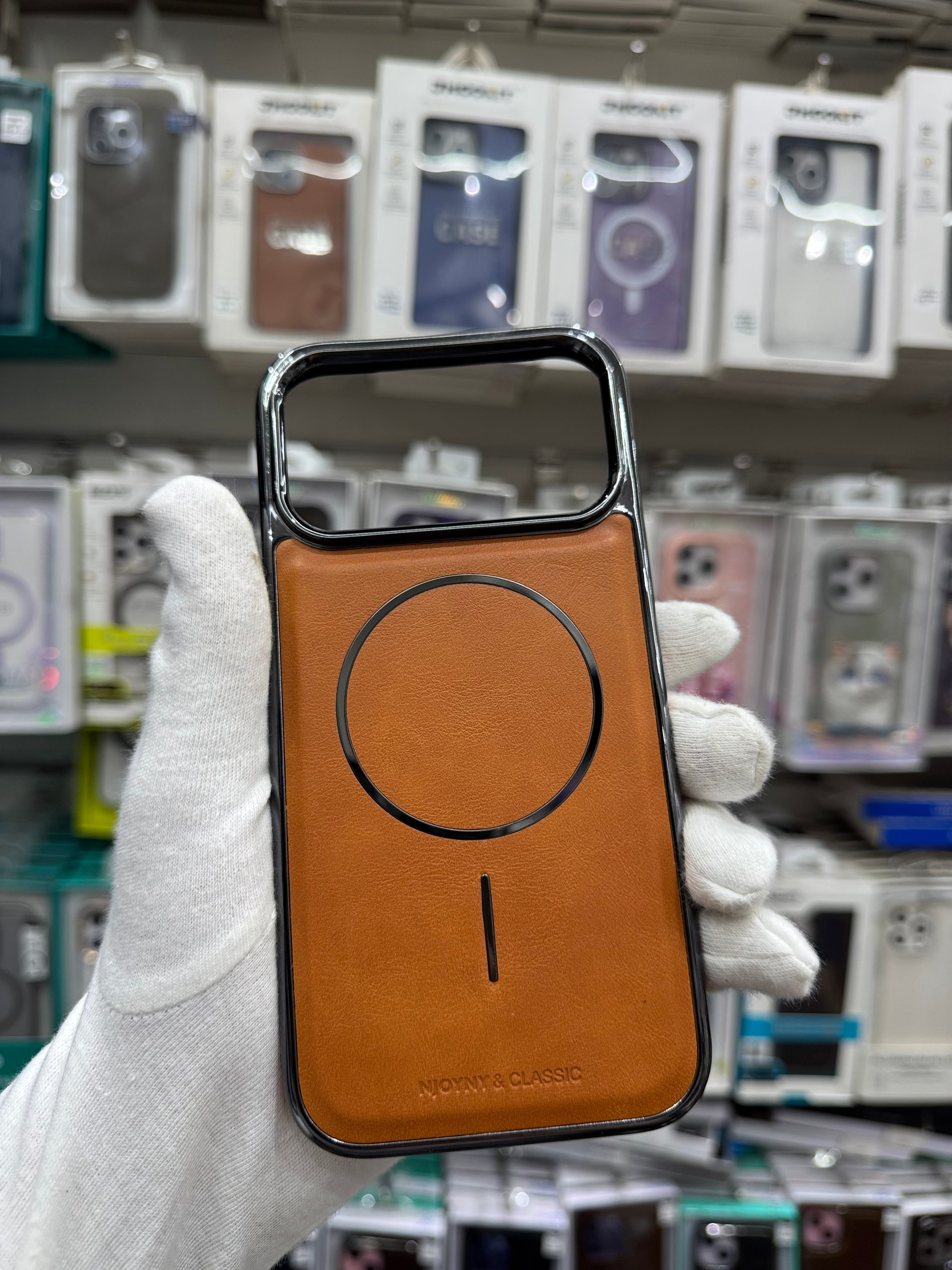 NY Classic Leather Magsafe Case - iPhone 17 Pro Back Cover