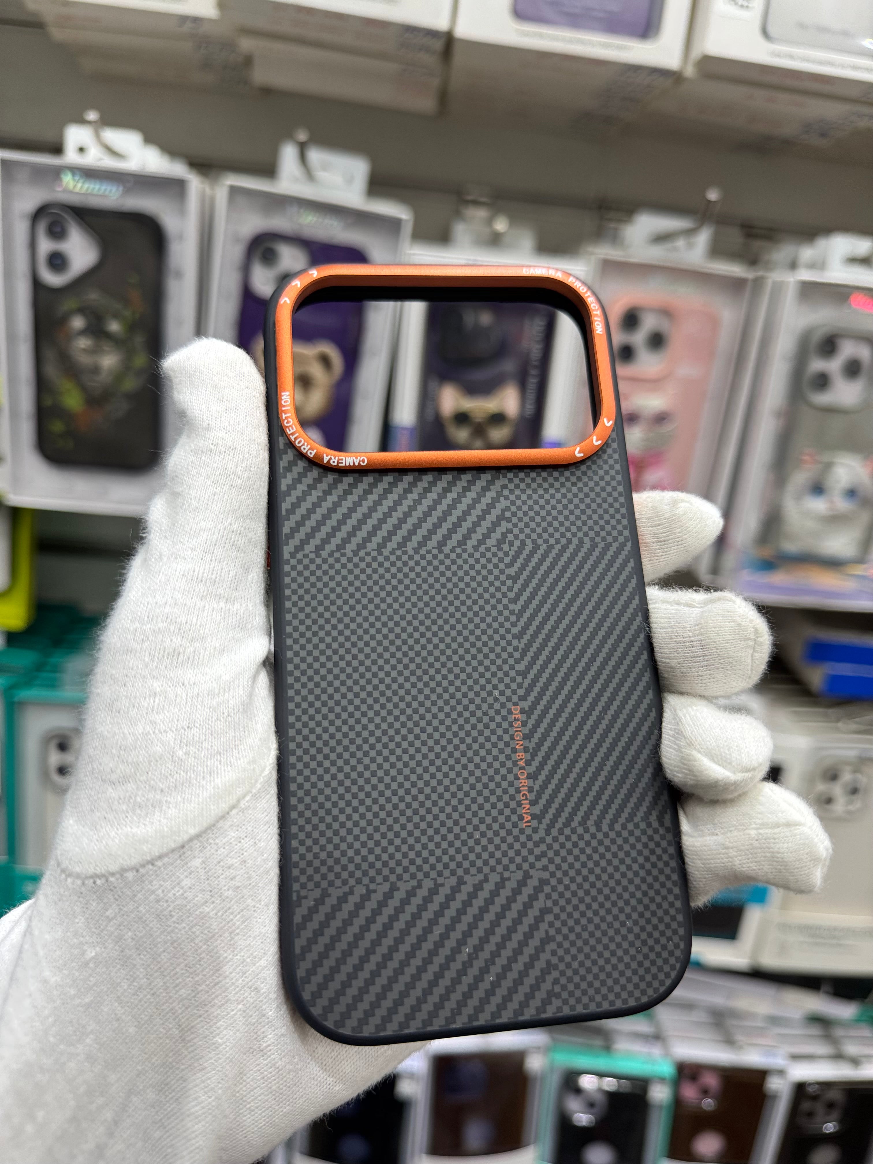 Jaucase Carbon Firber Texture Magsafe Case - iPhone 17 Pro Max Back Cover