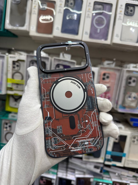 YOUNGKIT Technology Series Matte Finish Cover with Magsafe for iPhone 17 Pro