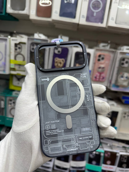 YOUNGKIT Technology Series Matte Finish Cover with Magsafe for iPhone 17 Pro