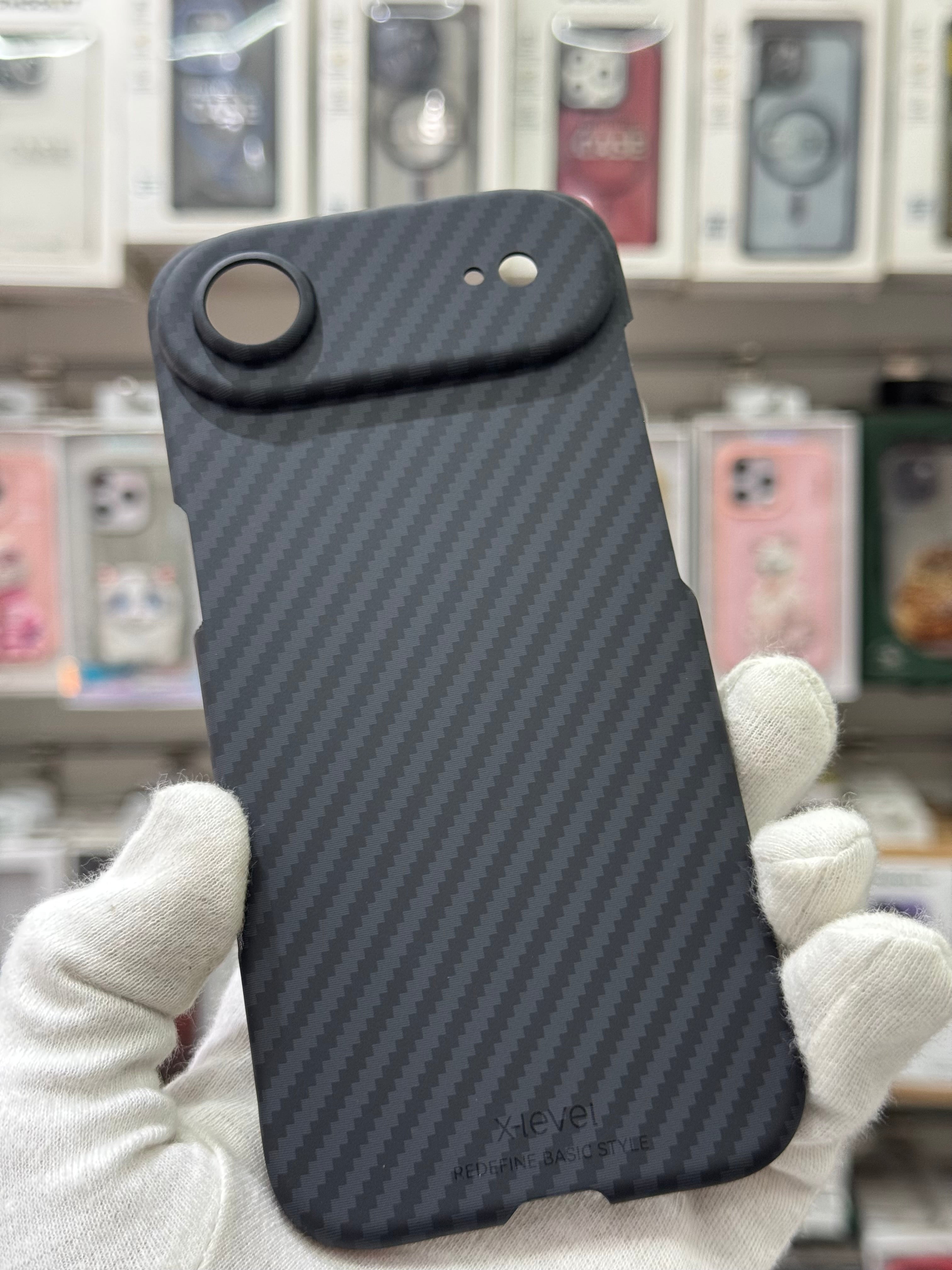 X-LEVEL Magneti Carbon Fiber Texture Case - iPhone 17 Air Back Cover