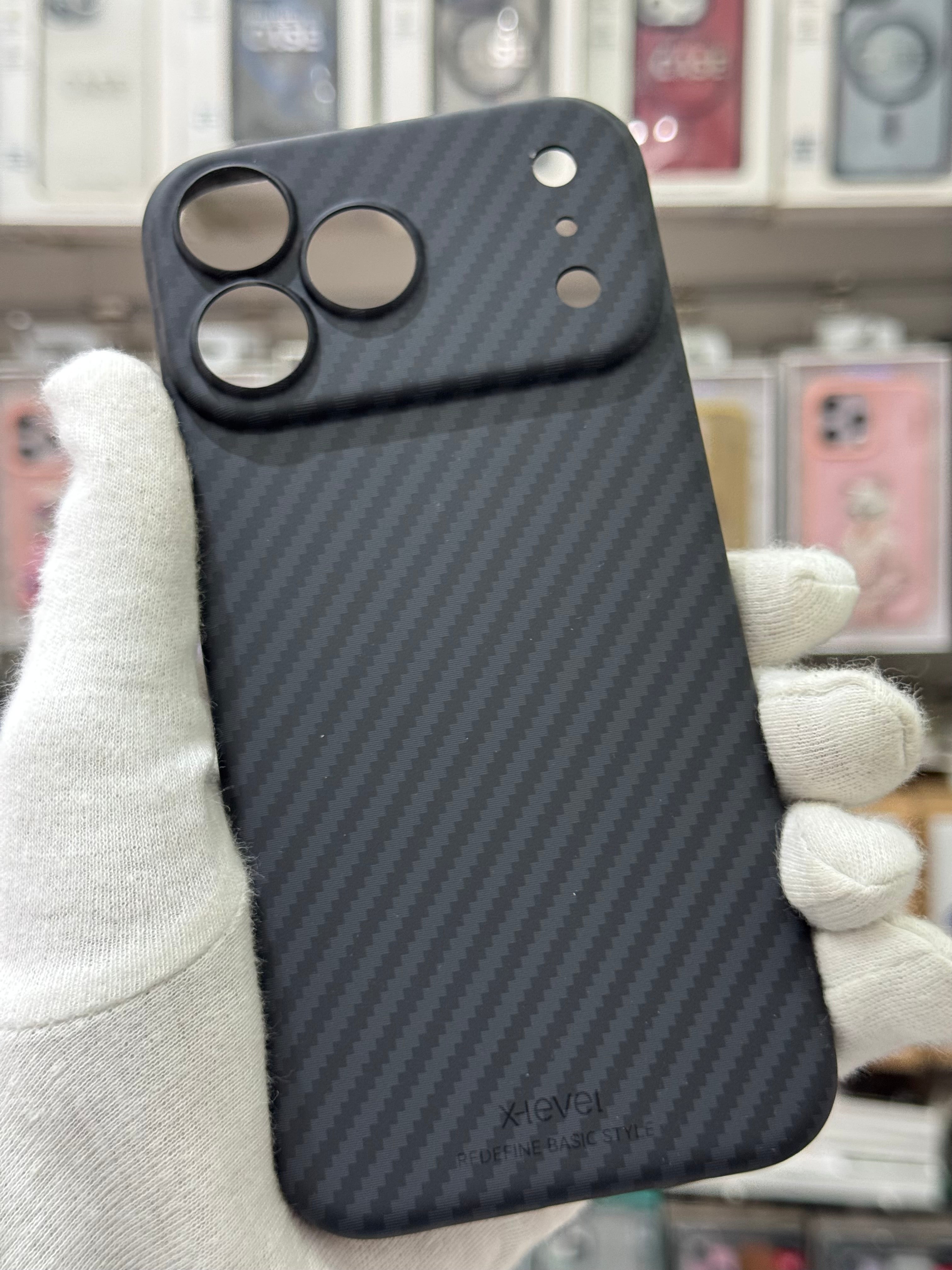 X-LEVEL Magneti Carbon Fiber Texture Case - iPhone 17 Pro Back Cover