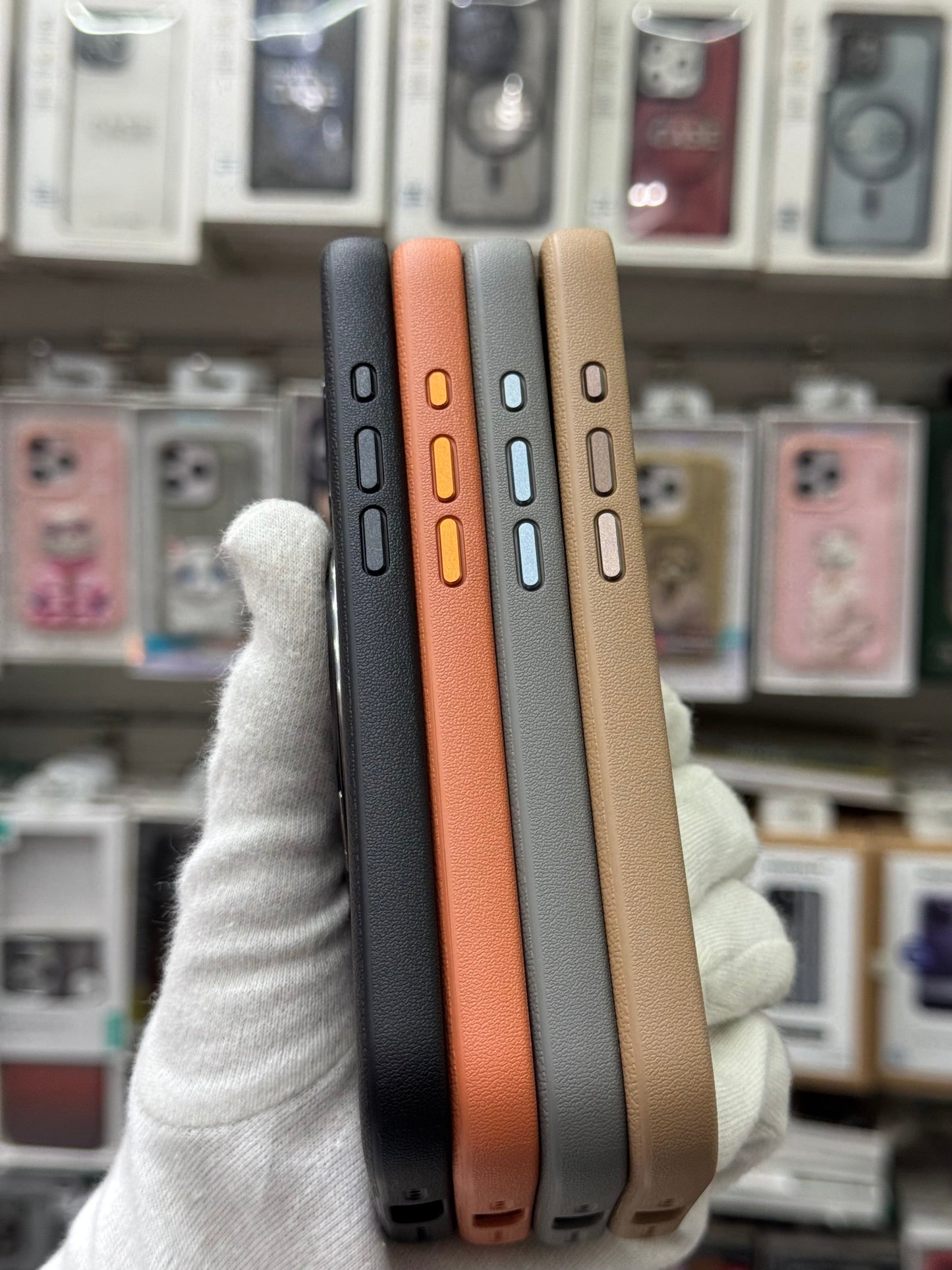 Premium Pu Leather MagSafe Case with 360° Ring Holder - iPhone 17