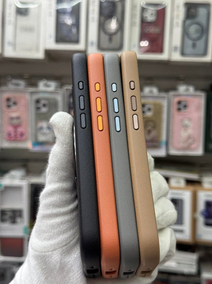 Premium Pu Leather MagSafe Case with 360° Ring Holder - iPhone 17