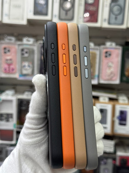 Premium Pu Leather MagSafe Case with 360° Ring Holder - iPhone 17 Pro