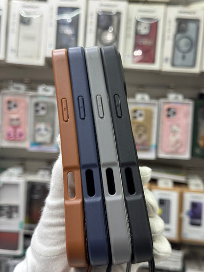 J-Case Premium PU Leather MagSafe Cover with Kickstand & Strap - iPhone 17 Pro