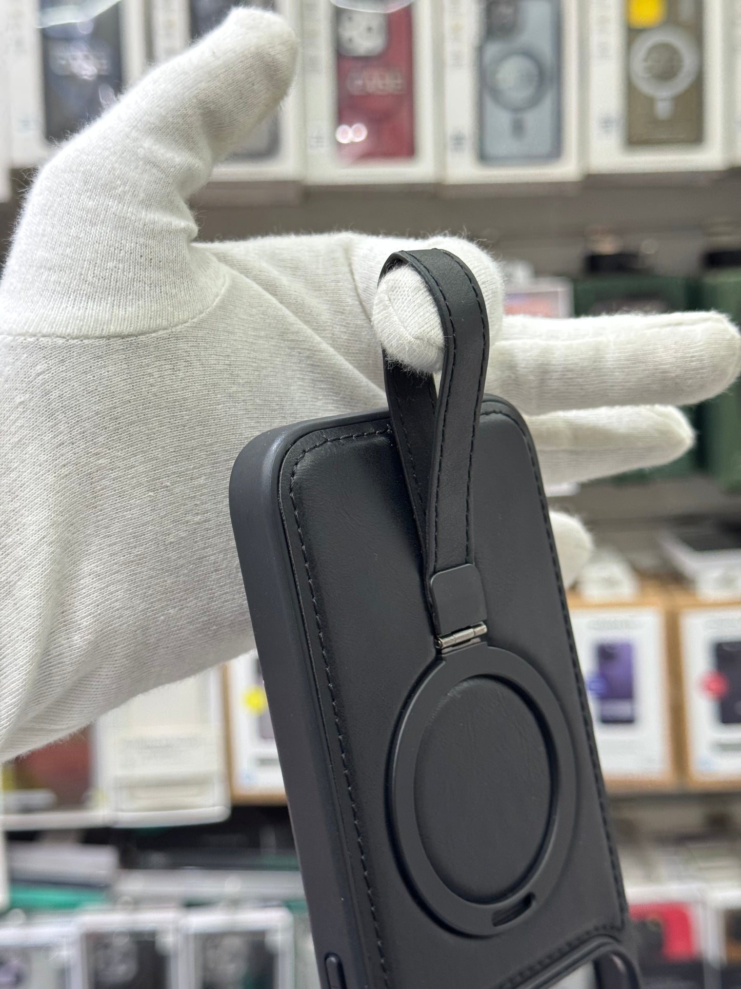 J-Case Premium PU Leather MagSafe Cover with Kickstand & Strap - iPhone 17 Pro Max