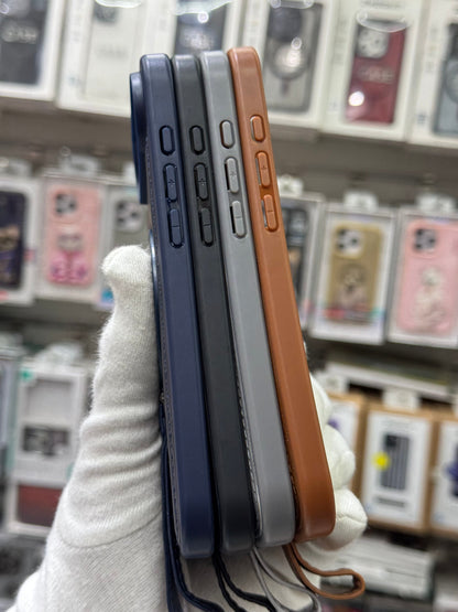 J-Case Premium PU Leather MagSafe Cover with Kickstand & Strap - iPhone 17 Air