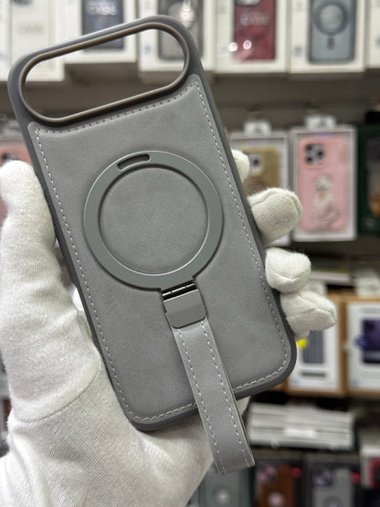 J-Case Premium PU Leather MagSafe Cover with Kickstand & Strap - iPhone 17 Air