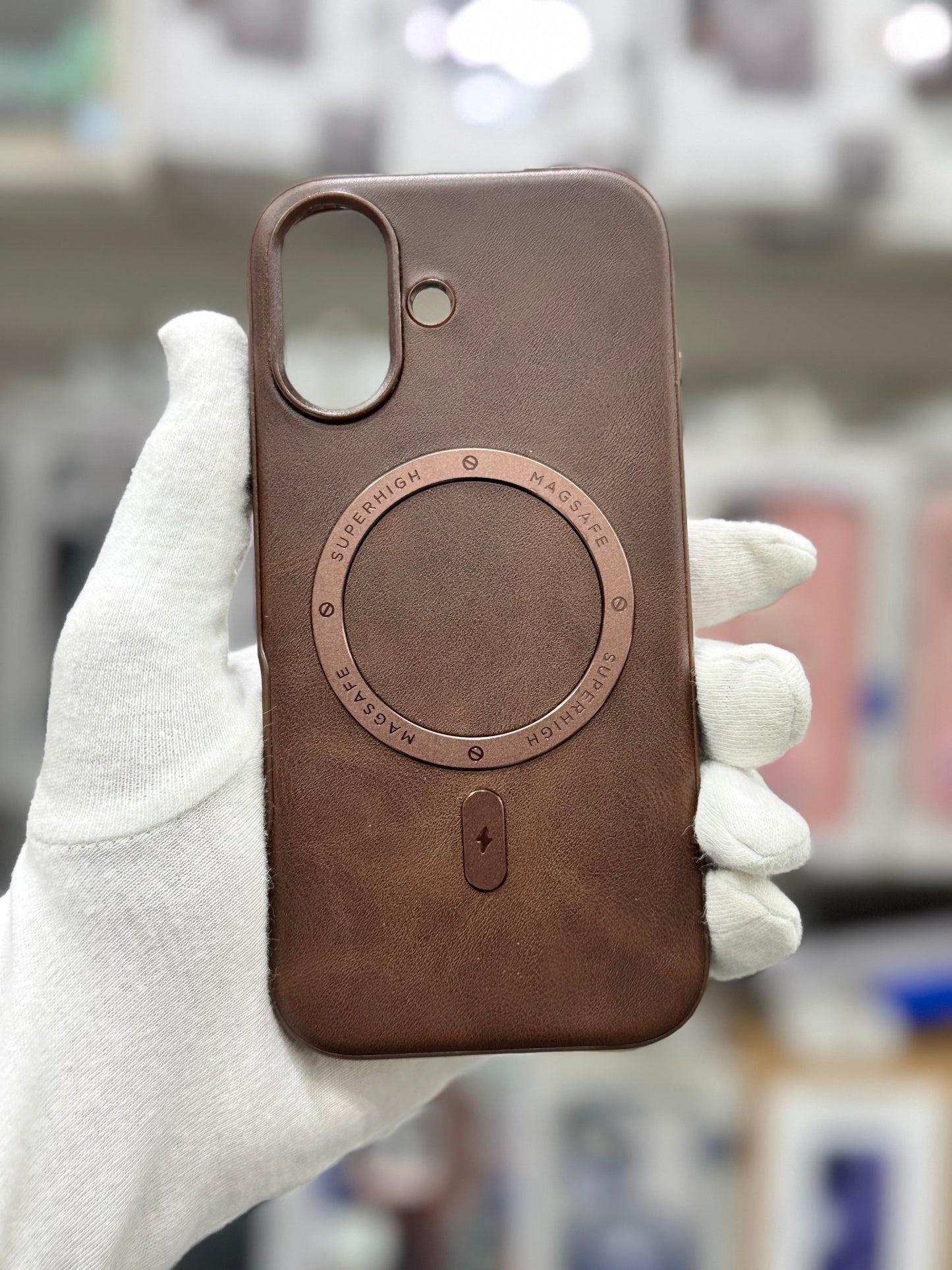 TRUNZO PU Leather MagSafe Ring Case - iPhone 17