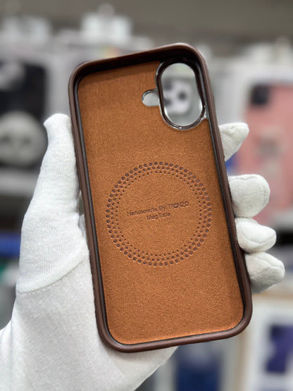 TRUNZO PU Leather MagSafe Ring Case - iPhone 17