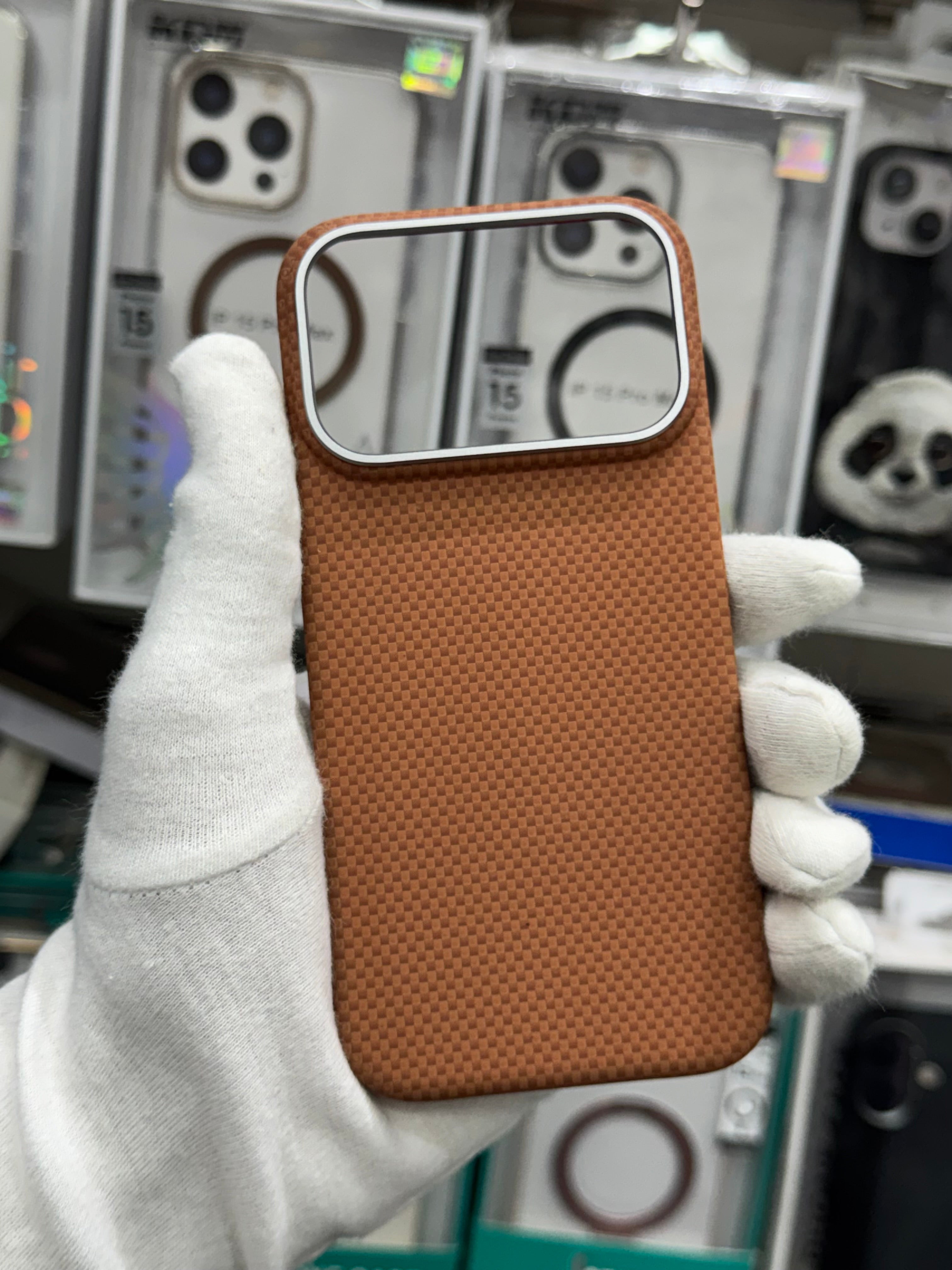 X-Level Mars Carbon Fiber Textute Magnet Case - iPhone 17 Pro Back Cover