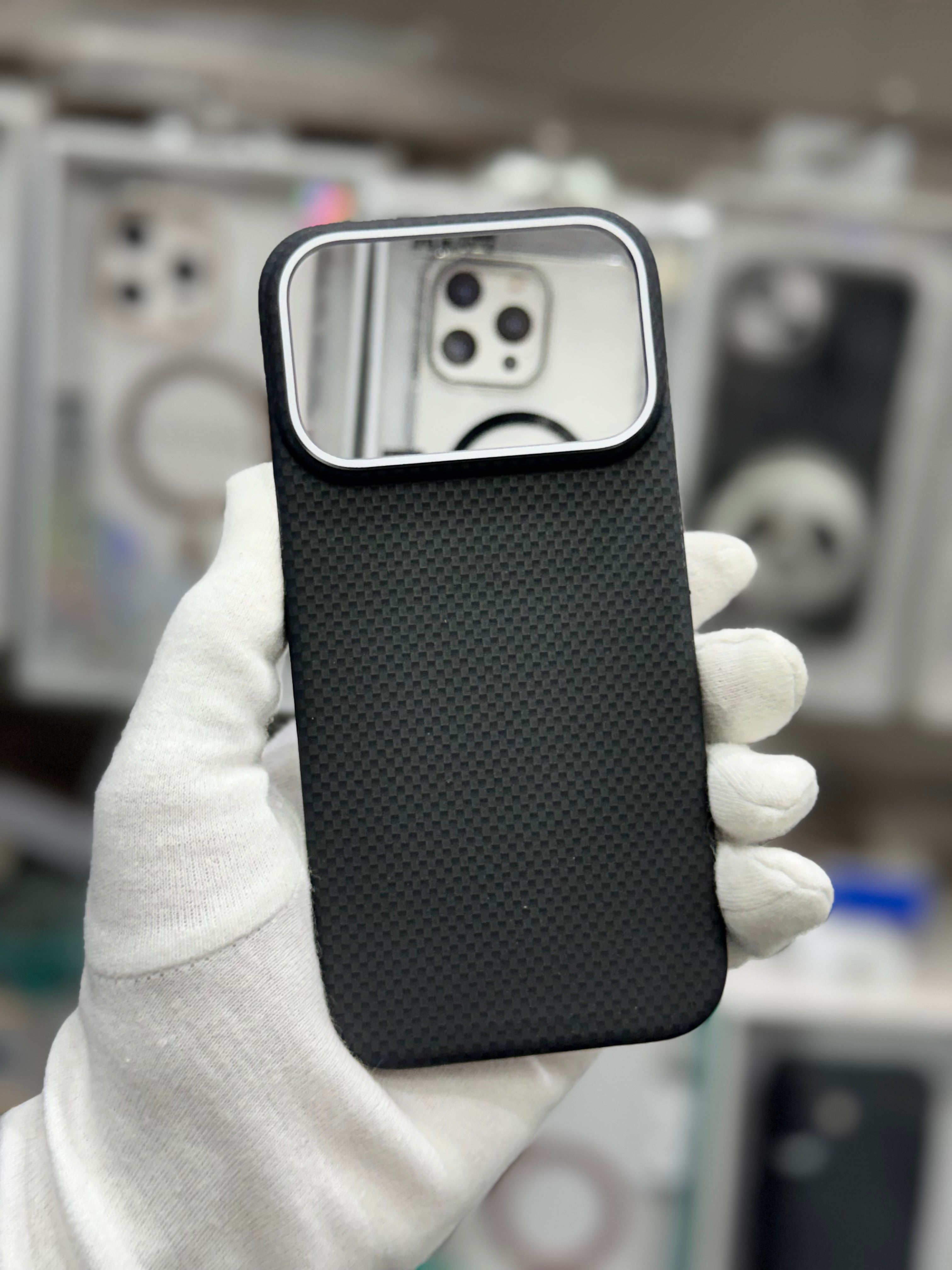 X-Level Mars Carbon Fiber Textute Magnet Case - iPhone 17 Pro Back Cover
