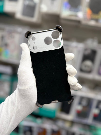 Metal Leather Shockproof Bumper Frame With Magsafe - iPhone 17 Pro Max