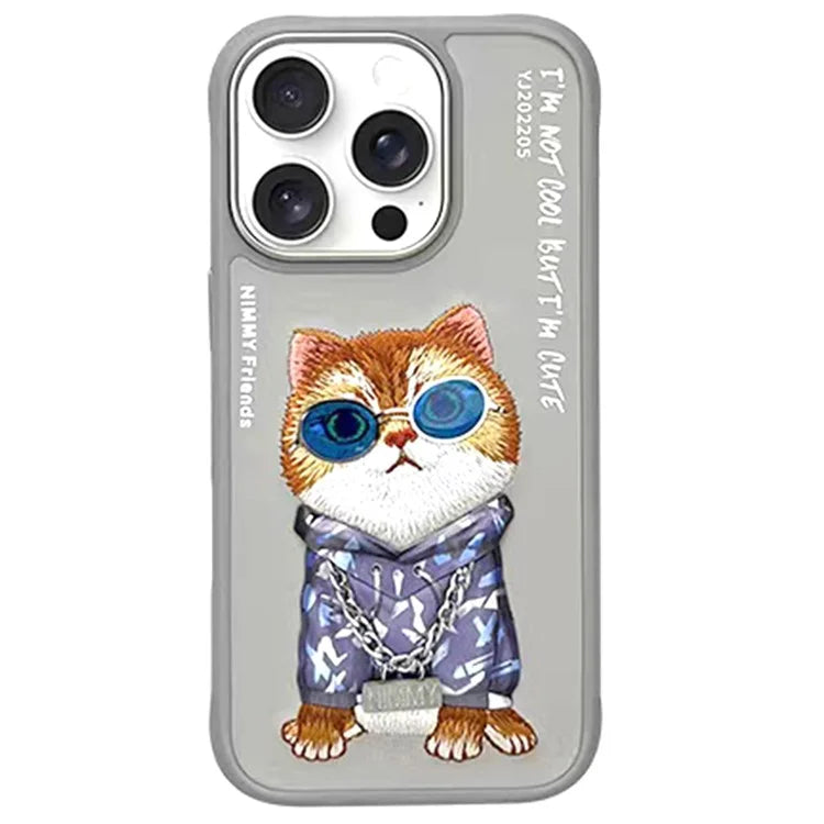 Nimmy Little Hipster Cat For iPhone 16 Pro Max Back Cover