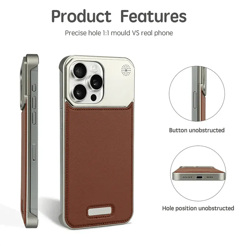 NY Leather Perfume - iPhone 15 Pro Back Cover