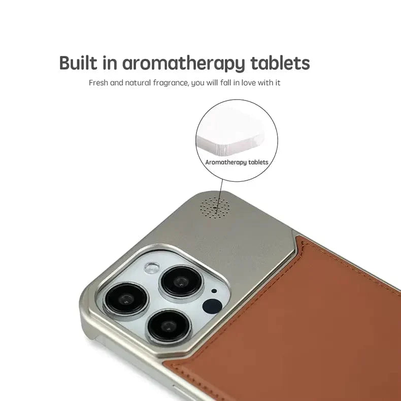 NY Leather Perfume - iPhone 15 Pro Back Cover