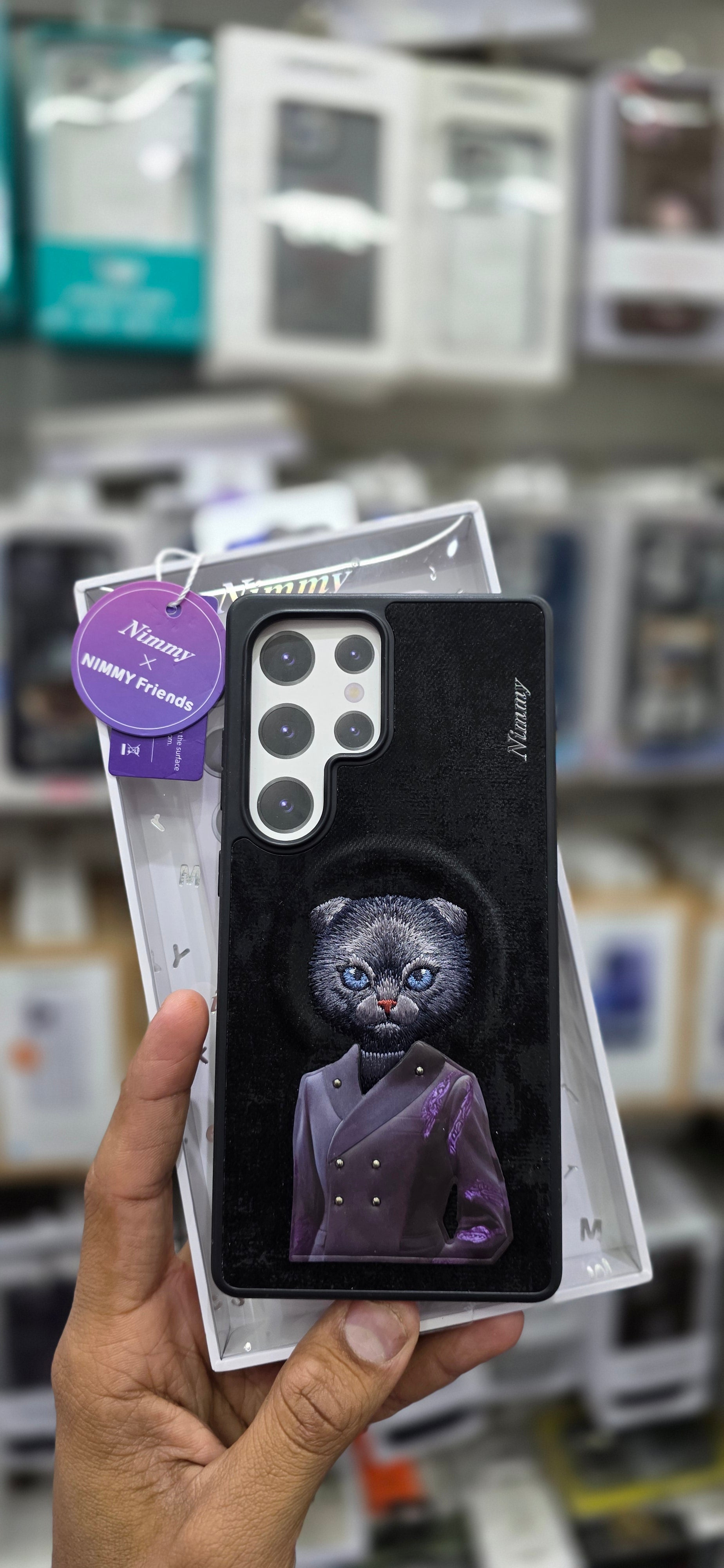 Nimmy Magnetic Blue Cat For Samsung S25 Ultra