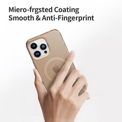 Rock Matte Series with Magnetic(Semi-Transparent ) iPhone 16 Pro Max Back Cover